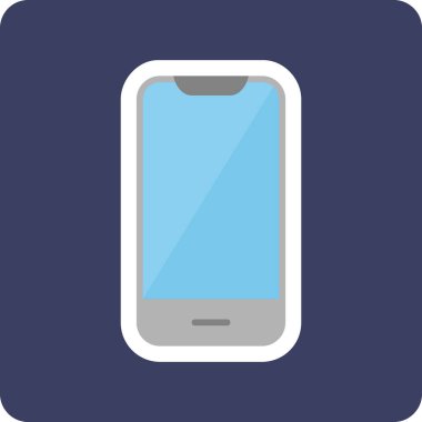 Akıllı telefon. Web simgesi basit illüstrasyon 