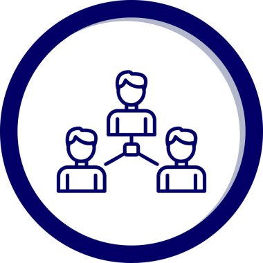 Sosyoloji simgesinin vektör illüstrasyonu 