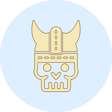 Bir kafatasının vektör çizimi 