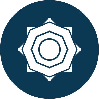 Güneş. Web simgesi basit illüstrasyon 