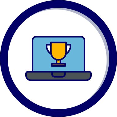 dizüstü bilgisayar simgesi, vektör illüstrasyonu basit tasarım