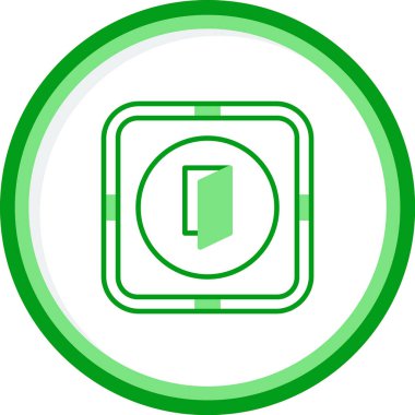 Çıkış kapısı simgesinin web illüstrasyonu