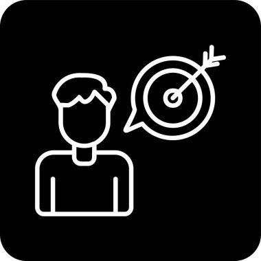 Amaç ağ simgesi vektör illüstrasyonu