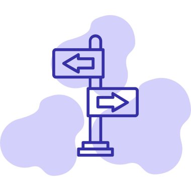 yönler web simgesi basit tasarım 