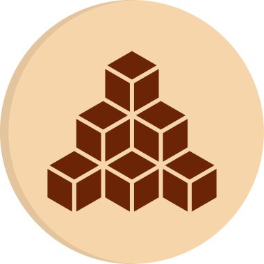 küp web simgesi basit tasarım 