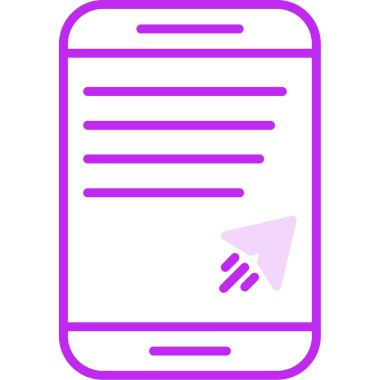 mobil ileti simgesi, vektör illüstrasyonu basit tasarım