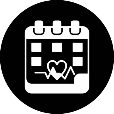 Takvim simgesi, vektör illüstrasyonu basit tasarım