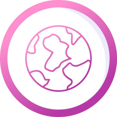 Toprak. Web simgesi vektör illüstrasyonu 