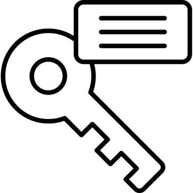 Anahtar kelime web simgesi. vektör illüstrasyonu