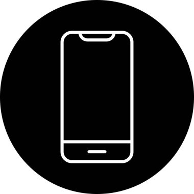 Akıllı telefon. Web simgesi basit illüstrasyon 