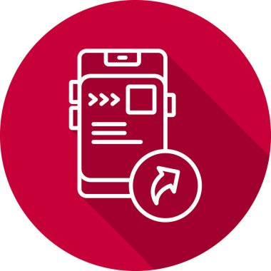 İleri simgesinin vektör illüstrasyonu  