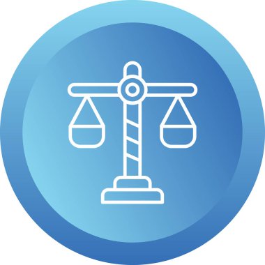 Vektör Tasarımı Adalet Simgesi Biçimi