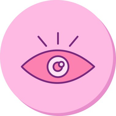 Göz. Web simgesi basit illüstrasyon 