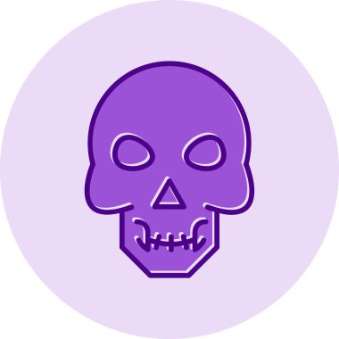 Kafatası. Web simgesi basit illüstrasyon