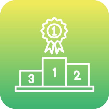 İlk Konum web simgesi, vektör illüstrasyonu