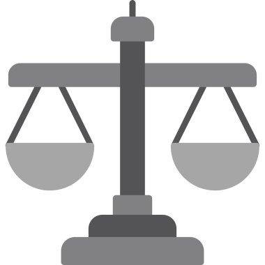 Ölçek simgesi, vektör illüstrasyonu basit tasarım