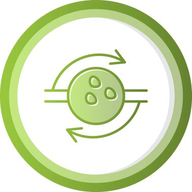 Top simgesinin vektör illüstrasyonu 