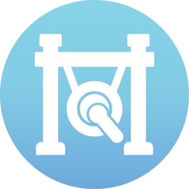 gong simgesi web basit illüstrasyon