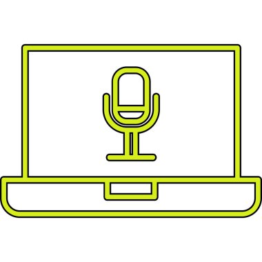 dizüstü bilgisayar simgesi, vektör illüstrasyonu basit tasarım