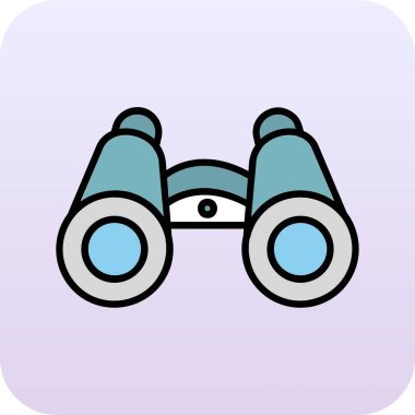 dürbün web simgesi, vektör çizim 