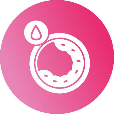 Kolesterol web simgesi vektör illüstrasyonu