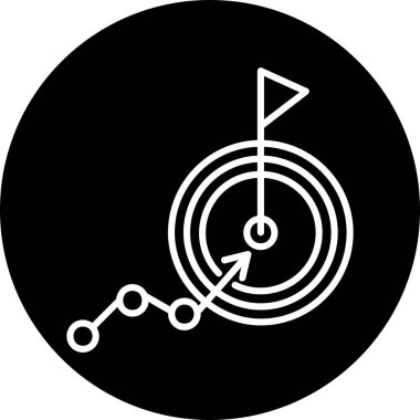 goal icon, vector illustration simple design