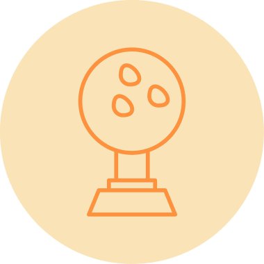 Kupa simgesi, vektör illüstrasyonu basit tasarım