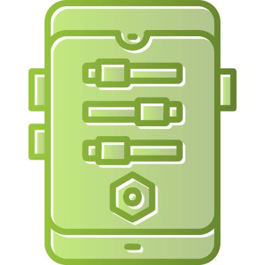 akıllı telefon web simgesi basit illüstrasyon