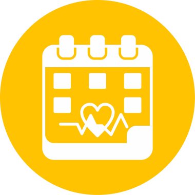 Takvim simgesi, vektör illüstrasyonu basit tasarım