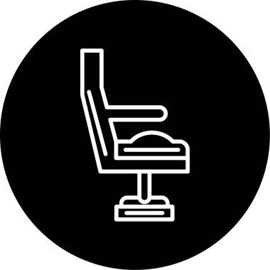 modada izole edilmiş arka planda koltuk simgesi 