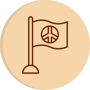 bayrak web simgesi, vektör illüstrasyonu 