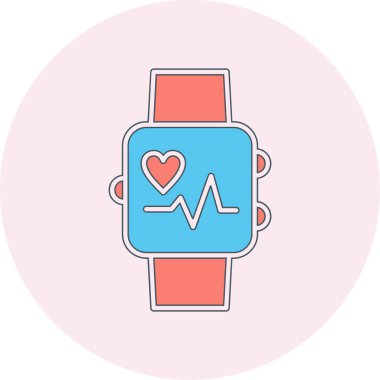 akıllı saat simgesi, vektör illüstrasyonu basit tasarım