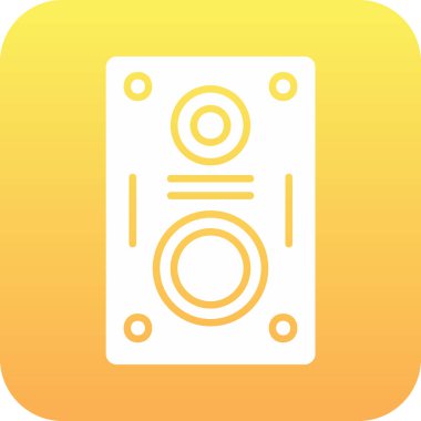 hoparlör basit vektör illüstrasyonu