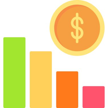 Yatırım simgesi vektör illüstrasyon tasarımı 