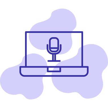 dizüstü bilgisayar simgesi, vektör illüstrasyonu basit tasarım