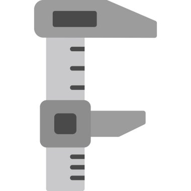 calliper simgesi, vektör illüstrasyonu basit tasarım