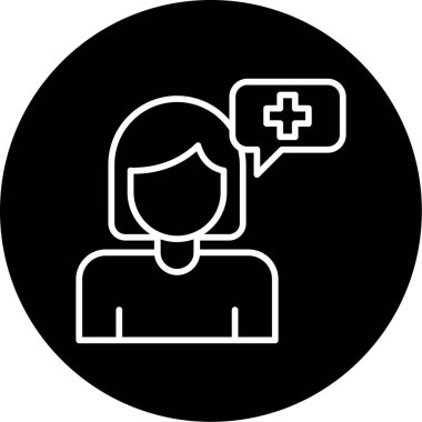 Pozitif Düşünme simgesi, vektör illüstrasyonu 