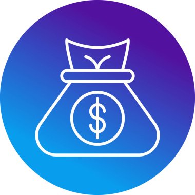 para çantası simgesi, vektör illüstrasyonu basit tasarım