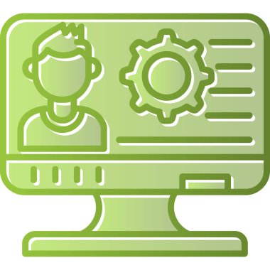 Web simgesi basit illüstrasyon ayarlanıyor