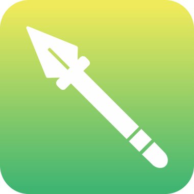 Mızrak simgesi vektör illüstrasyonu