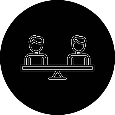 Modern Eşitlik simgesinin vektör illüstrasyonu                