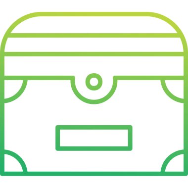 Göğüs simgesi, vektör illüstrasyonu basit tasarım