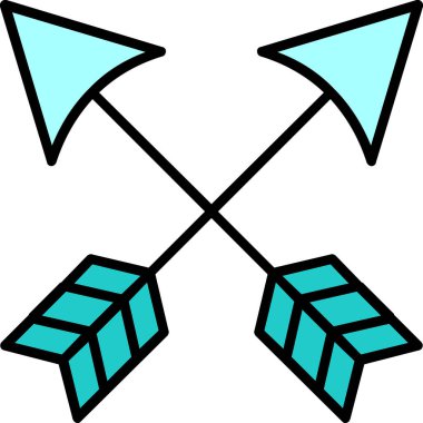 ok simgesinin vektör illüstrasyonu