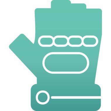 Eldiven simgesi, vektör illüstrasyonu basit tasarım