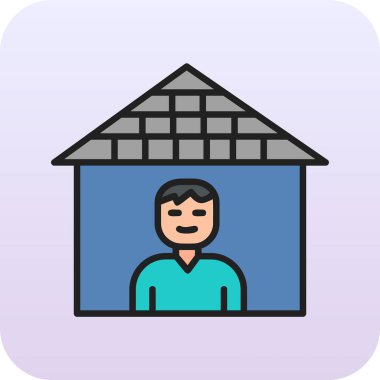 Karantina web simgesi vektör illüstrasyonu