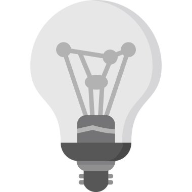 Ampul. Web simgesi basit illüstrasyon