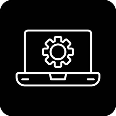 Yazılım web simgesi vektör illüstrasyonu