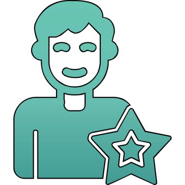 Tecrübe Ağı simgesinin vektör çizimi 