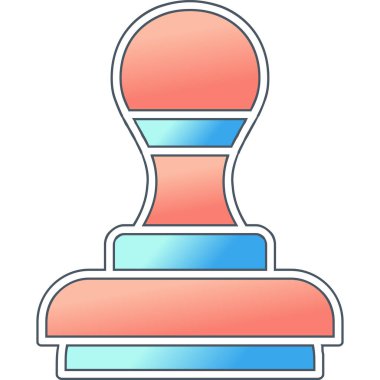 pul simgesi, vektör illüstrasyonu basit tasarım