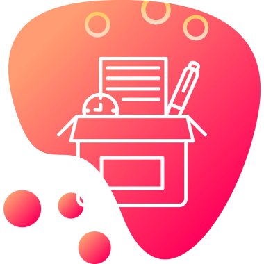 kutu web simgesi, vektör illüstrasyonu 